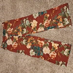 Chico's floral wide leg elastic back pant- size 1.5- EUC